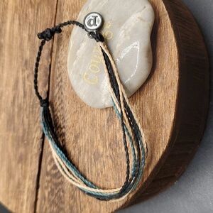B2915 pura vida simple twine layer bracelet‎ natural earthy boho